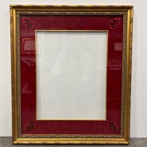 Custom frame with fabric mat and filet